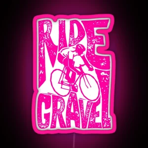 Gravelbike Ride Gravel Led RGB Neon Sign