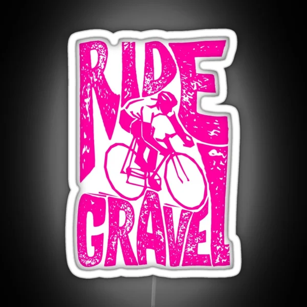 Gravelbike Ride Gravel Led RGB Neon Sign