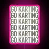 Gray Text Art Go Karting Kart RGB Neon Sign - Image 6