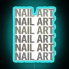 Gray Text Art Nail Art Nail Tech Nails Manicure Manicurist Pedicure Pedicurist RGB Neon Sign - Image 3