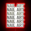 Gray Text Art Nail Art Nail Tech Nails Manicure Manicurist Pedicure Pedicurist RGB Neon Sign - Image 2