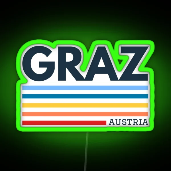Graz Austria RGB Neon Sign