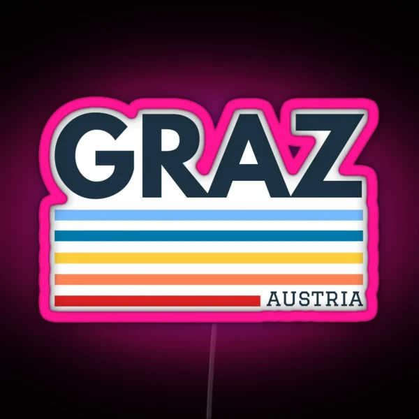 Graz Austria RGB Neon Sign
