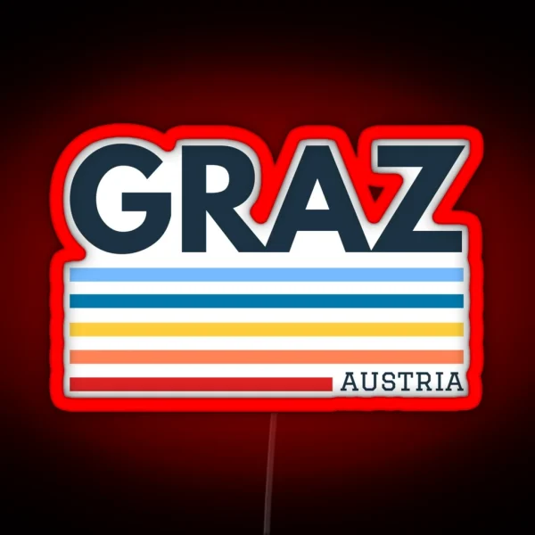 Graz Austria RGB Neon Sign