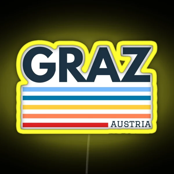 Graz Austria RGB Neon Sign