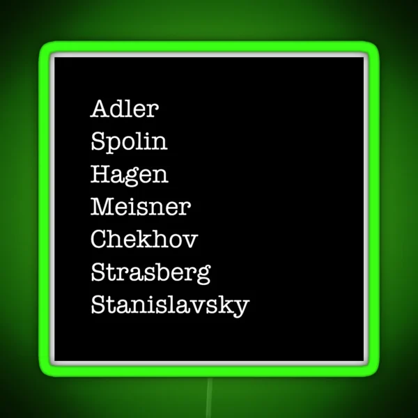 Great Acting Teachers RGB Neon Sign