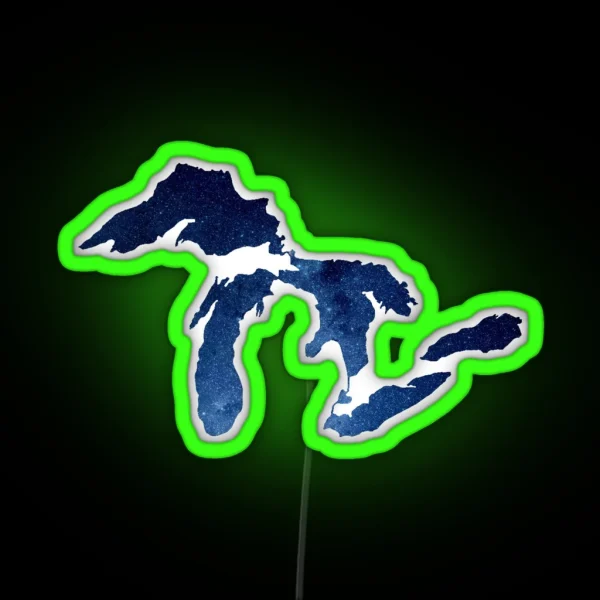 Great Lakes RGB Neon Sign