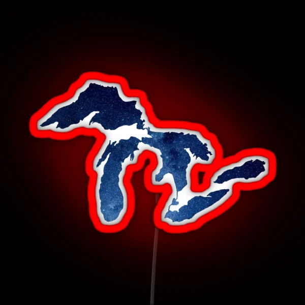 Great Lakes RGB Neon Sign