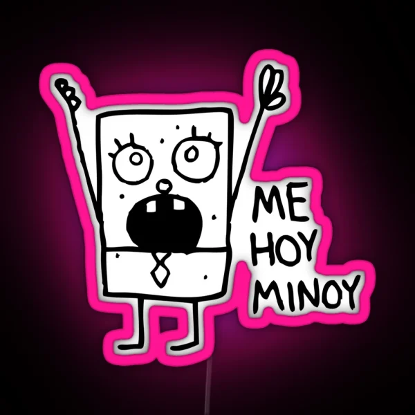 Great Model Spongebob Doodlebob Gifts For Fan RGB Neon Sign