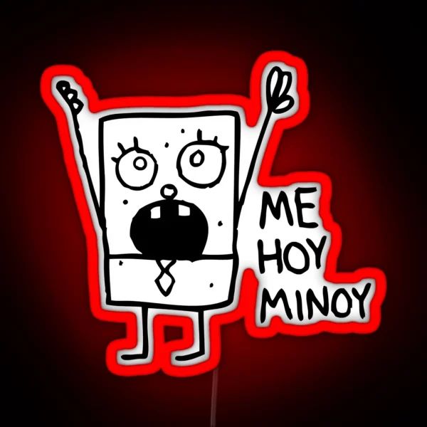 Great Model Spongebob Doodlebob Gifts For Fan RGB Neon Sign