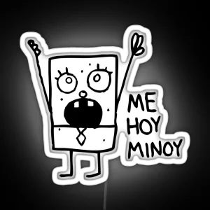 Great Model Spongebob Doodlebob Gifts For Fan RGB Neon Sign