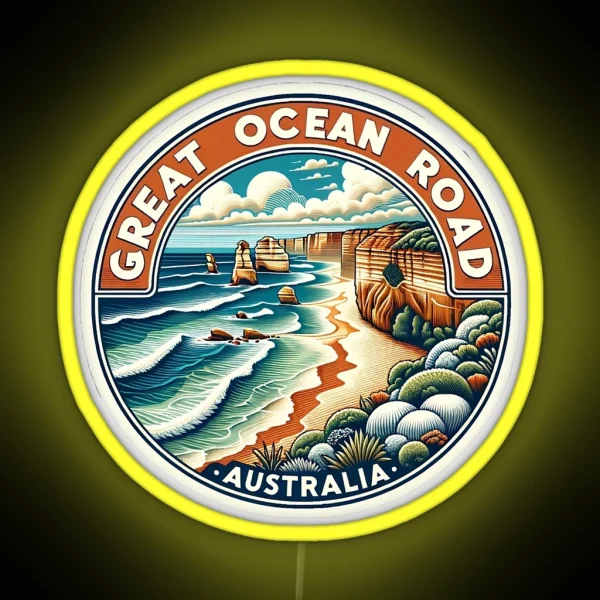 Great Ocean Road Australia RGB Neon Sign