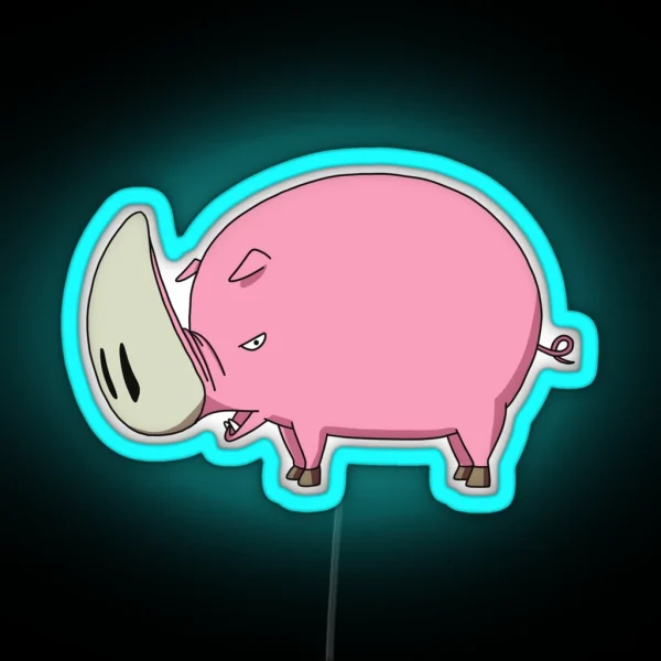 Great Stamp Pig RGB Neon Sign