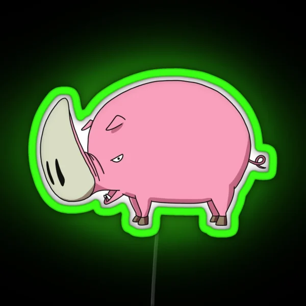 Great Stamp Pig RGB Neon Sign