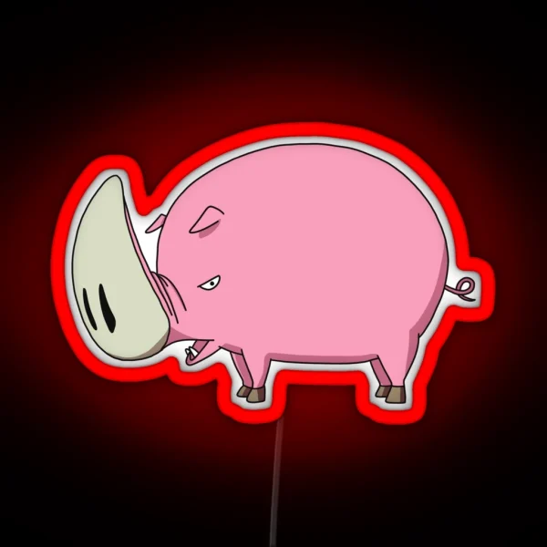 Great Stamp Pig RGB Neon Sign