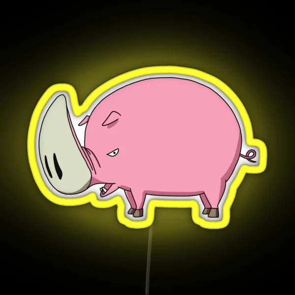 Great Stamp Pig RGB Neon Sign
