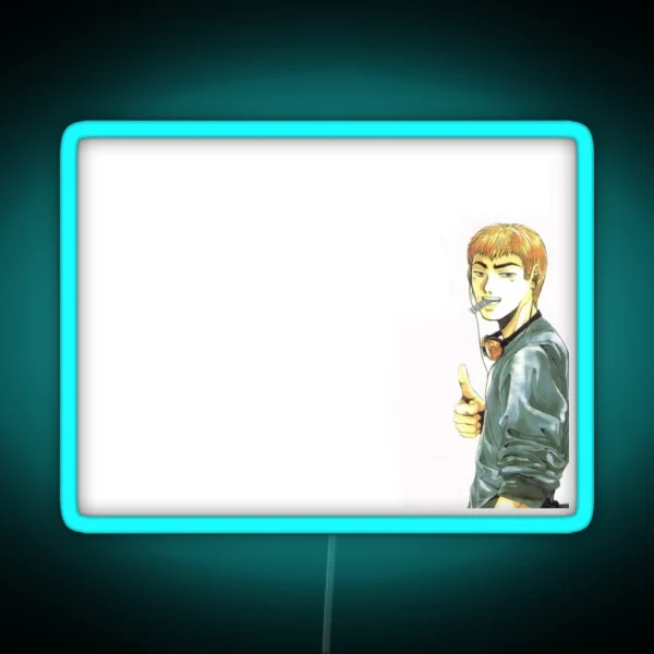 Great Teacher Onizuka Thumbs Up RGB Neon Sign