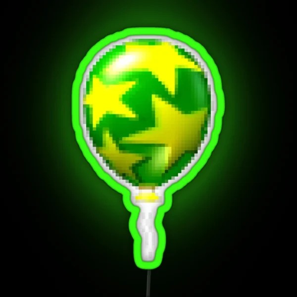 Green Balloon Sprite RGB Neon Sign