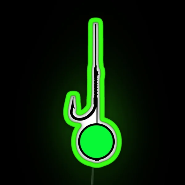 Green Boilie And Hook RGB Neon Sign