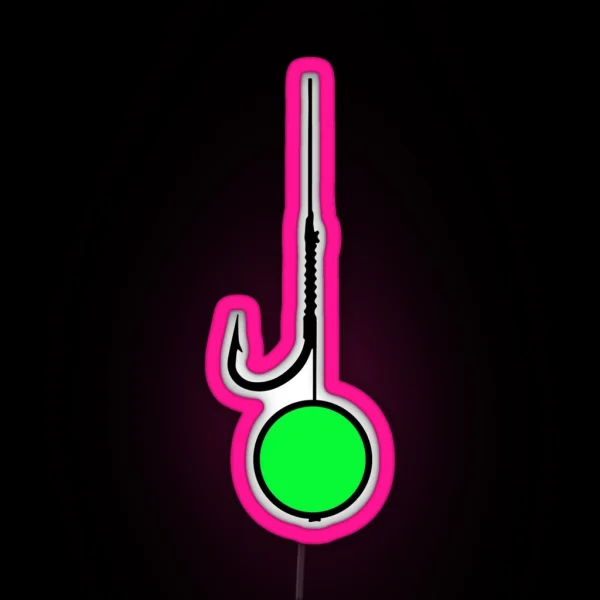 Green Boilie And Hook RGB Neon Sign