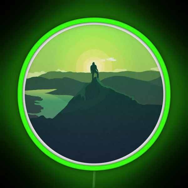 Green Explorer RGB Neon Sign