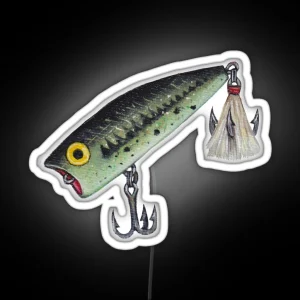 Green Fishing Lure RGB Neon Sign