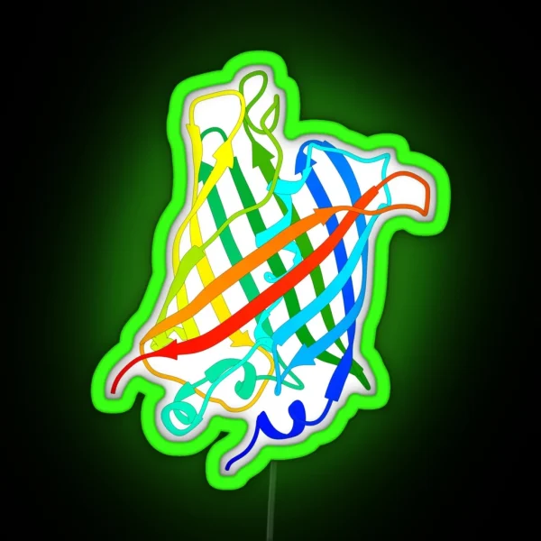 Green Fluorescent Protein GFP RGB Neon Sign