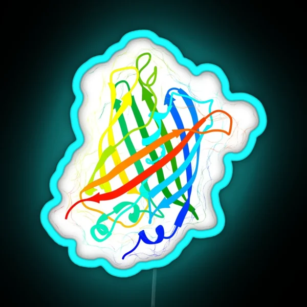 Green Fluorescent Protein RGB Neon Sign