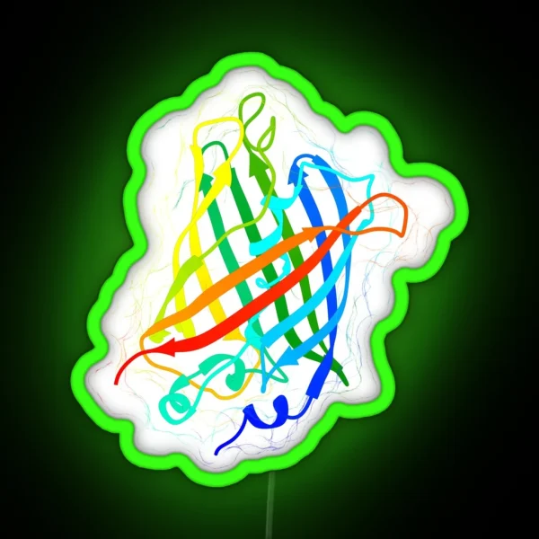 Green Fluorescent Protein RGB Neon Sign