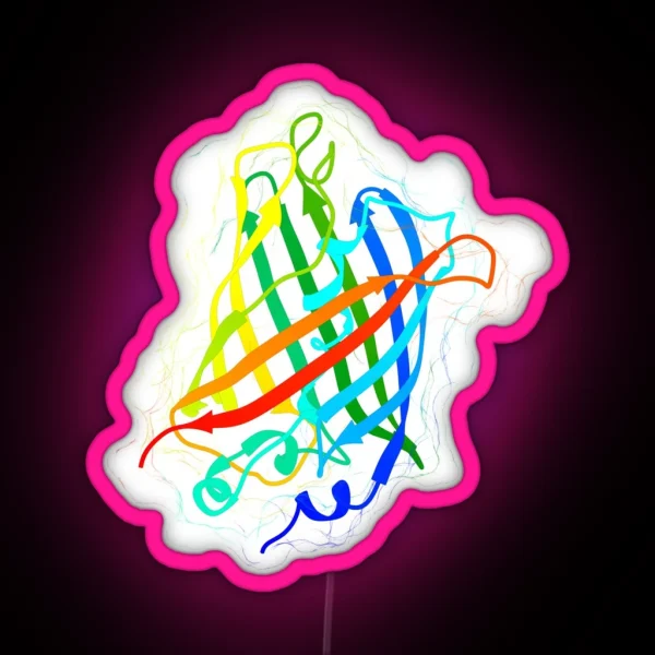 Green Fluorescent Protein RGB Neon Sign