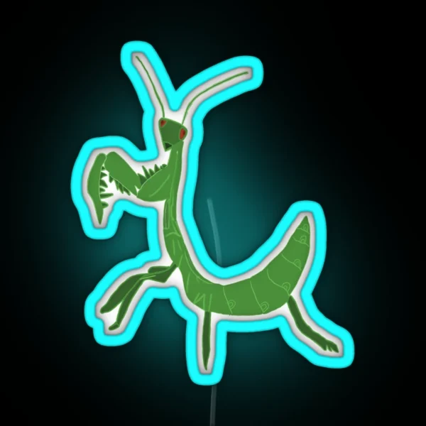 Green Grasshopper RGB Neon Sign