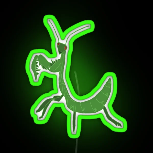 Green Grasshopper RGB Neon Sign