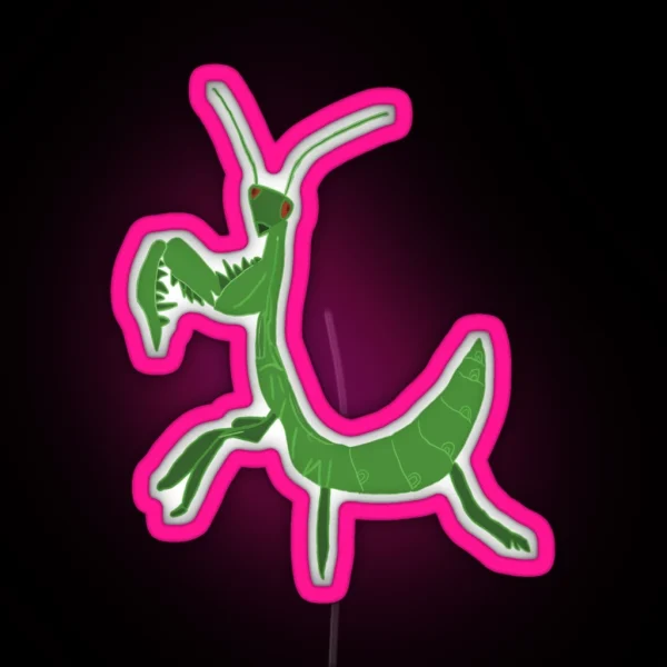 Green Grasshopper RGB Neon Sign