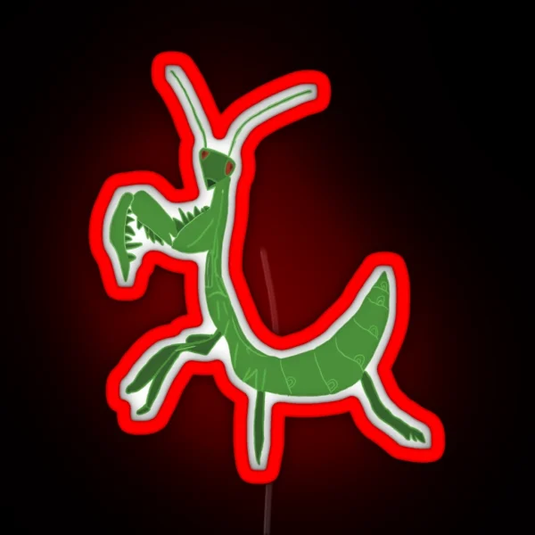 Green Grasshopper RGB Neon Sign