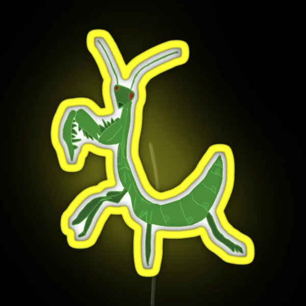 Green Grasshopper RGB Neon Sign