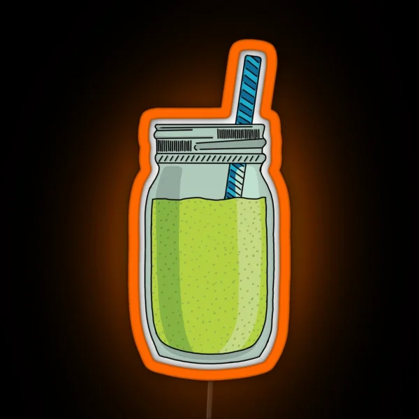 Green Smoothie Led RGB Neon Sign