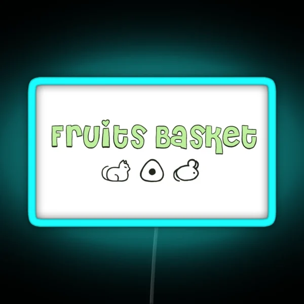 Green Y2K Fruits Basket RGB Neon Sign