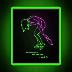 Greenlight Lorde Lyrics RGB Neon Sign