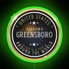 Greensboro City Alabama Souvenir Greensboro Coordinates RGB Neon Sign - Image 3