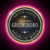 Greensboro City Alabama Souvenir Greensboro Coordinates RGB Neon Sign - Image 6