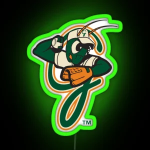 Greensboro Grasshoppers RGB Neon Sign