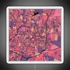 Greensboro Map Pattern In Purple And Pink RGB Neon Sign - Image 4