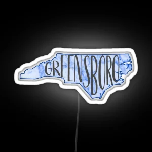 Greensboro Marbled RGB Neon Sign