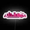 Greensboro NC Skyline Pink RGB Neon Sign - Image 5