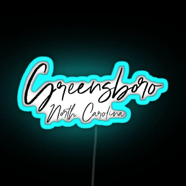 Greensboro North Carolina Led RGB Neon Sign
