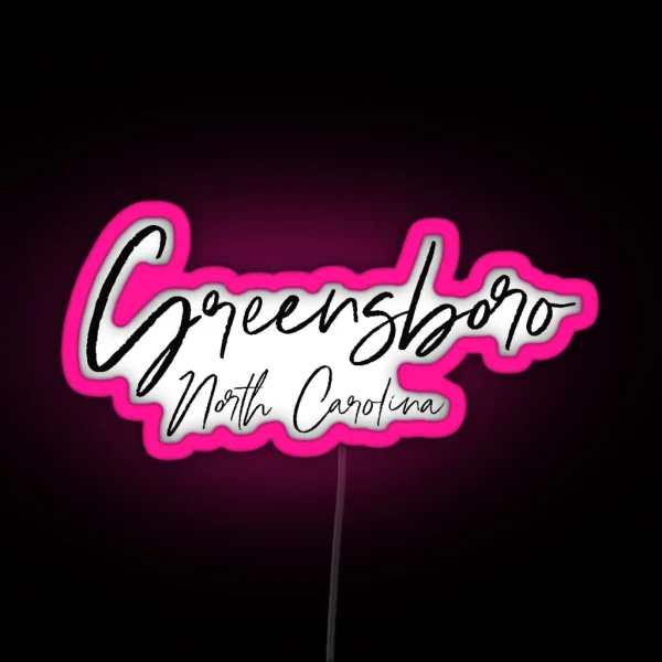 Greensboro North Carolina Led RGB Neon Sign