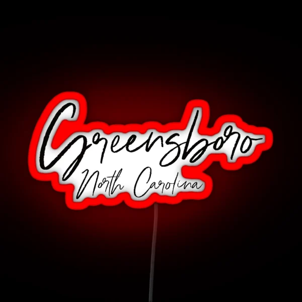 Greensboro North Carolina Led RGB Neon Sign