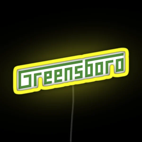 Greensboro RGB Neon Sign