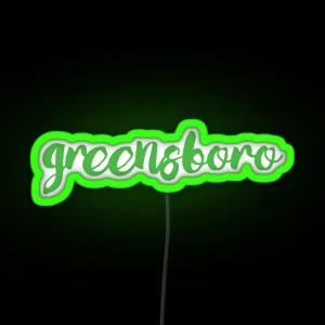 Greensboro RGB Neon Sign