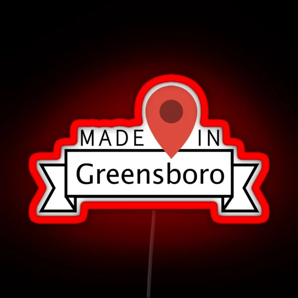 Greensboro RGB Neon Sign